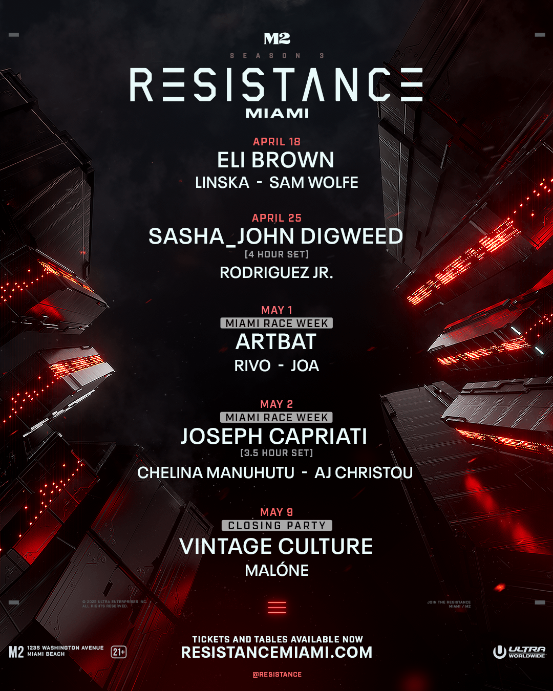 RESISTANCE Miami Music Week
